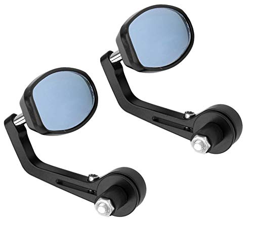 CARIZO Universal Oval Shape Rear View Mirror Compatible with Bajaj V15 - Image 1