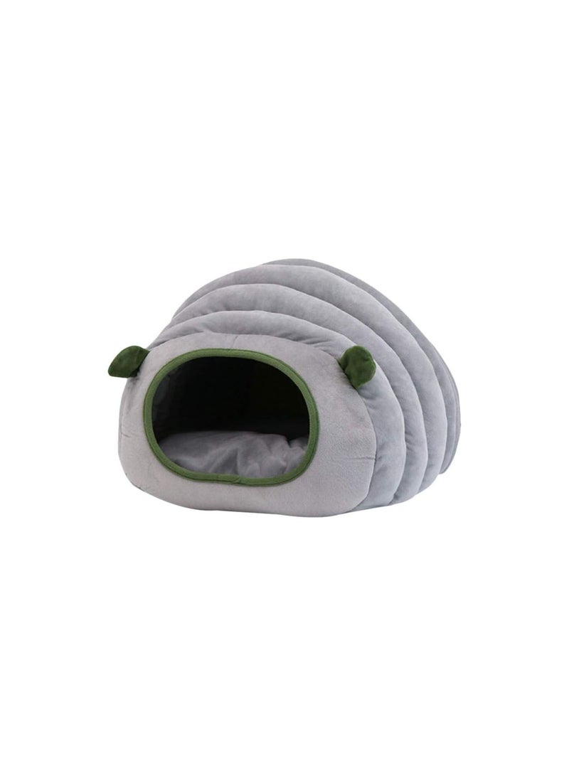 GGOOT Plush Cat Cave Bed Tent: Warm Pet Tent Small Pet Winter Nest House Hut Cage Portable Sleeping Bag for Indoors Cats Puppy Small Animals - Image 1