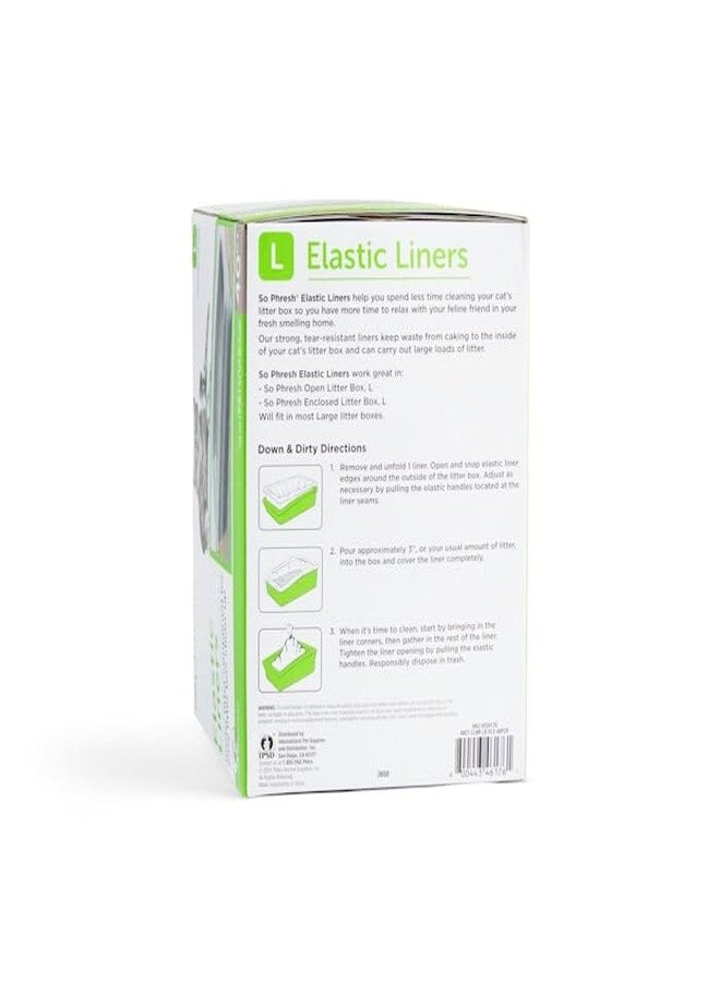So Phresh Elastic Cat Litter Box Liners 36" L X 14" W Count of 40 - Image 2