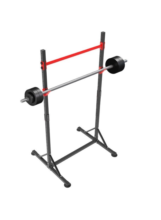 KINGMAZI A pull-up bar for strength  training, equipped with a barbell rack (barbell not included); height adjustable from 40 cm to 216 cm - Image 1