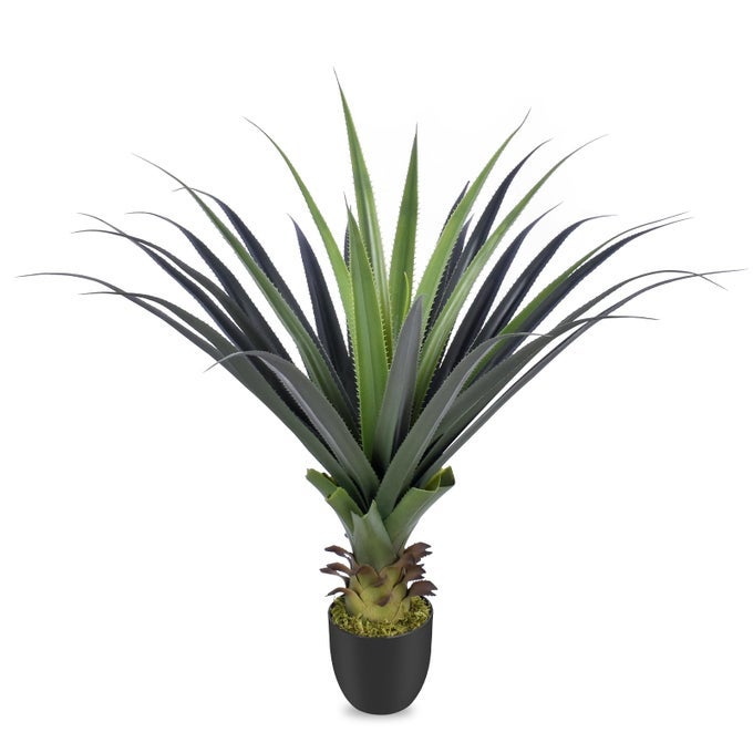 3FT ARTIFICIAL SPIKED AGAVE PLANT 36 FAUX AGAVE PLANTS INDOOR SMALL FLOOR PLANT PERFECT FOR FRONT PORCH PATIO INDOOR HOME OFFICE DECOR 1PCS