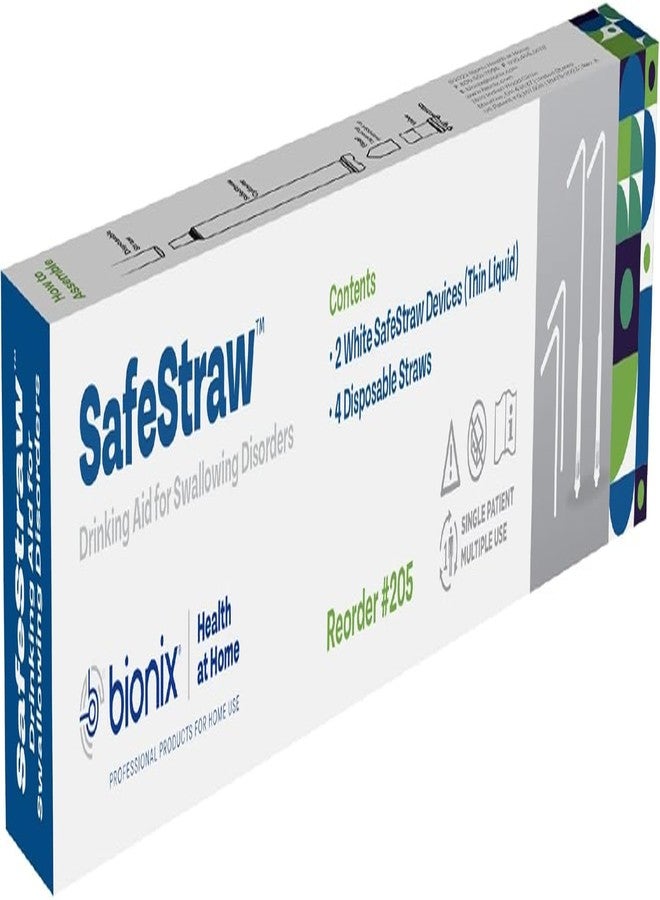 Bionix - SafeStraw, Drinking Straw Attachment, Ideal Drinking Aid for Patients with Swallowing Disorders, Safe & Effective, Reusable, Simple & Discreet, For Single-Patient Use, Easy-To-Clean - Image 1