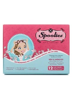 Original Hair Curlers Medium Size 12 Count (Playful Pink) Marvelous Mrs. Maisel Rollers For Retro Styles Hair Extenss + Wigs
