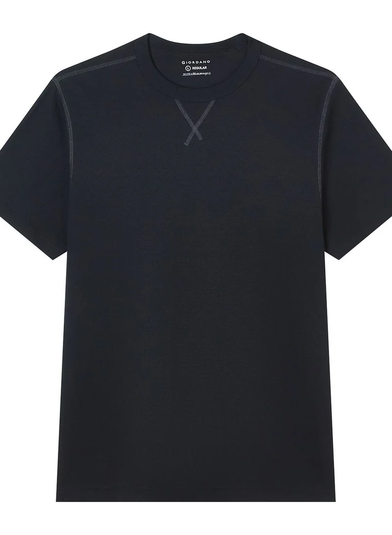 Giordano  Men’s Regular Fit Stretch Waffle Tee for Men | Best Price UAE
