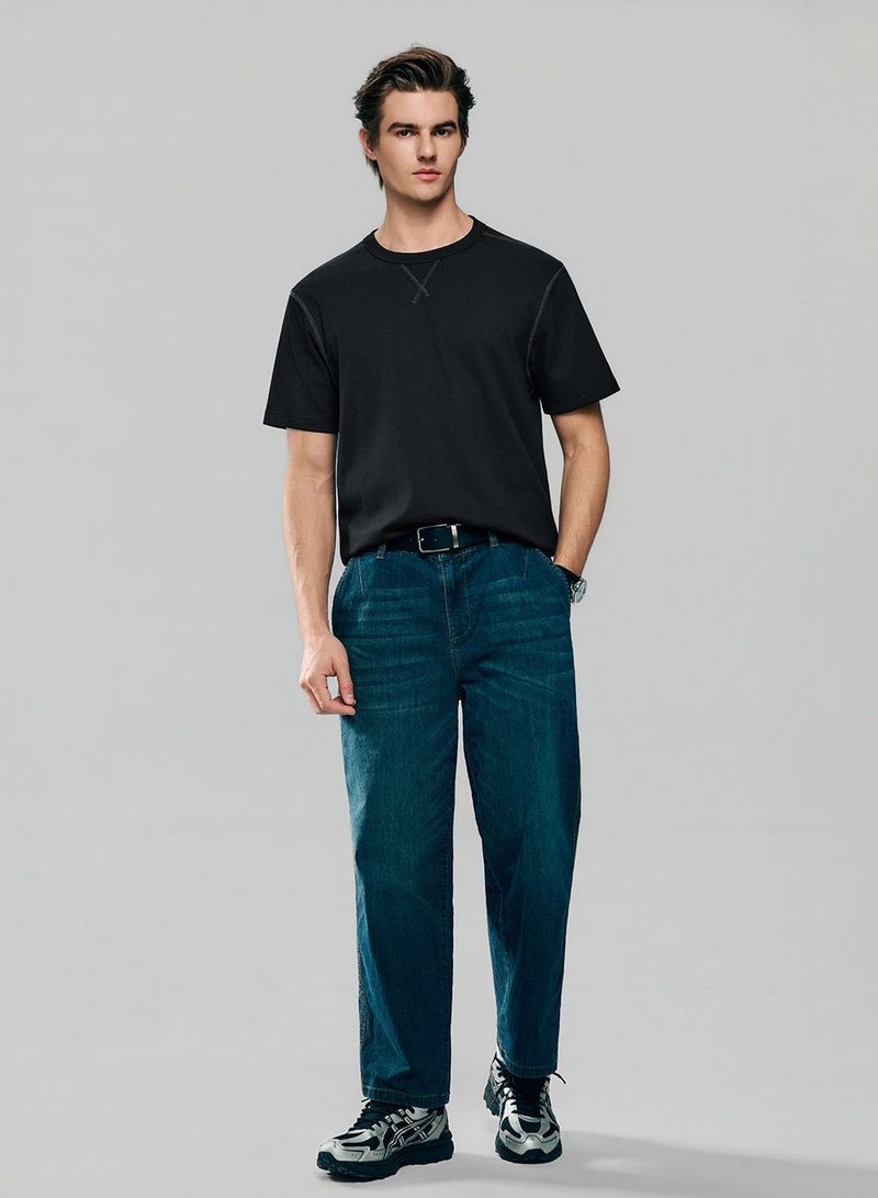 GIORDANO Men’s Regular Fit Stretch Waffle Tee - Image 2