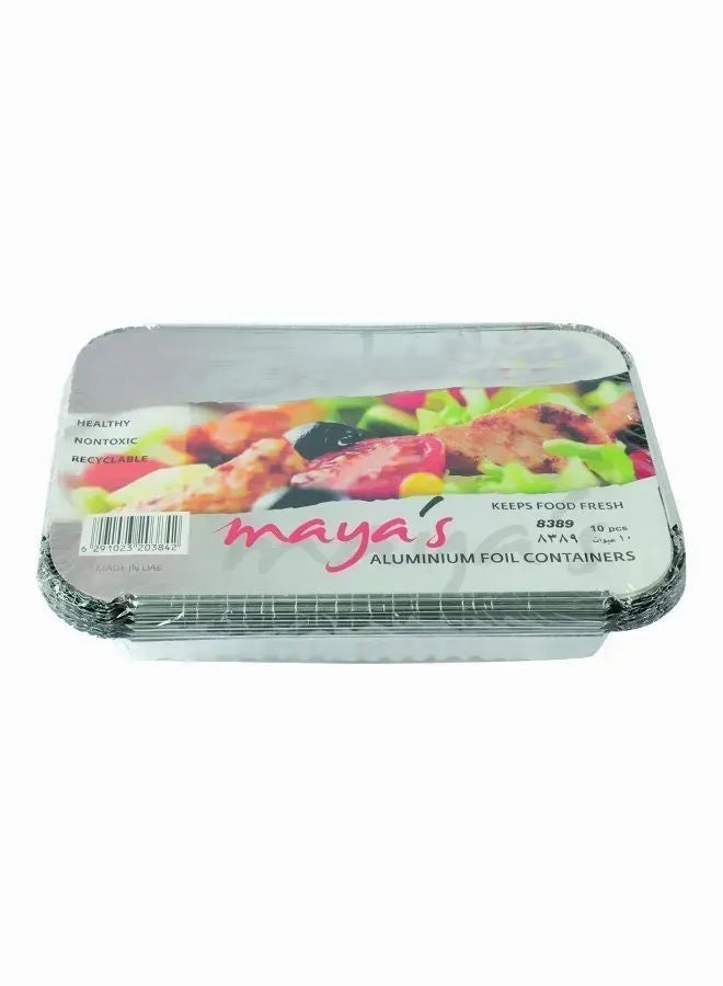 Aluminium Container, 10 Pcs, 10'S MEDIUM