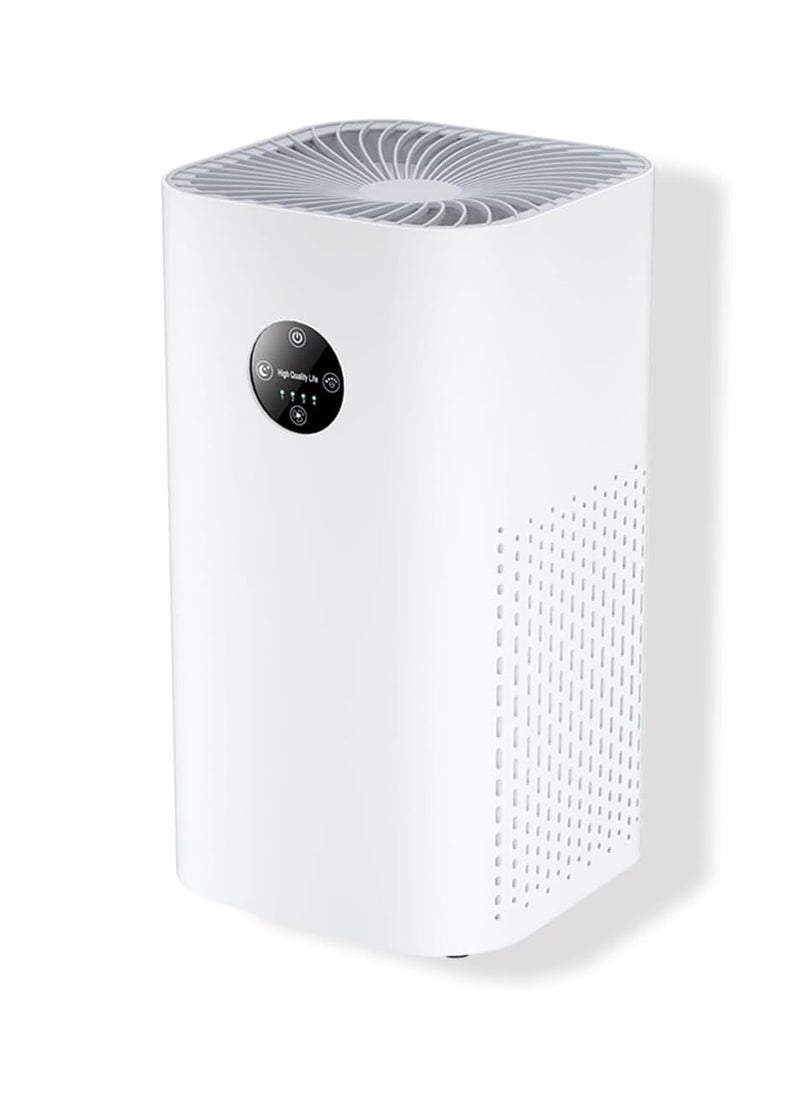 Joshberg Air Purifier for Home,HEPA Filter Air Cleaner 4 Speed Control, Removal Pollen & Dust Air Freshener for Large Room Office Kitchen Bedroom Bathroom Air Purifiers,AP-2088,White  - Image 1