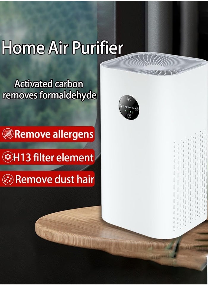 Joshberg Air Purifier for Home,HEPA Filter Air Cleaner 4 Speed Control, Removal Pollen & Dust Air Freshener for Large Room Office Kitchen Bedroom Bathroom Air Purifiers,AP-2088,White  - Image 3