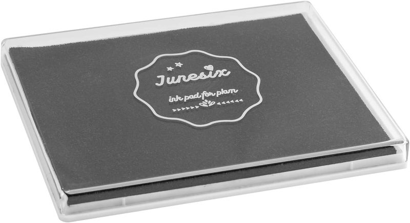 Pamkya Ink Pad, 5x4'' Washable Stamp Ink Pad for Kids, Black - Image 1