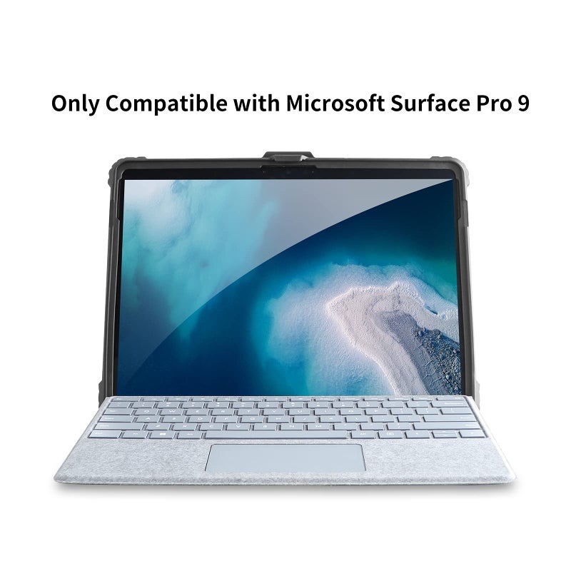 AOAO for Microsoft Surface Pro 11/10/9 Case with Shoulder Strap, Hand Strap, Stylus Pen Holder, Rugged, Shock-Absorbing and Drop-Resistant - Image 2