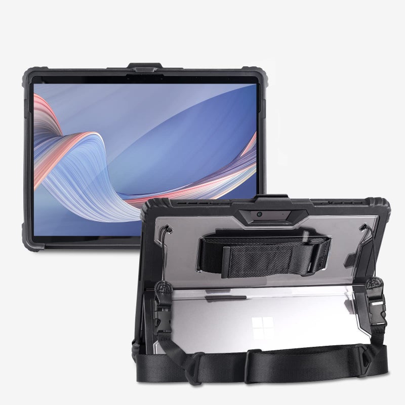 AOAO for Microsoft Surface Pro 11/10/9 Case with Shoulder Strap, Hand Strap, Stylus Pen Holder, Rugged, Shock-Absorbing and Drop-Resistant - Image 1