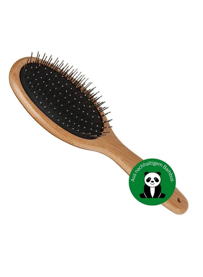 ألكوت فرشاة شعر بيضاوية من الخيزران مع دبابيس كبيرة - Image 1