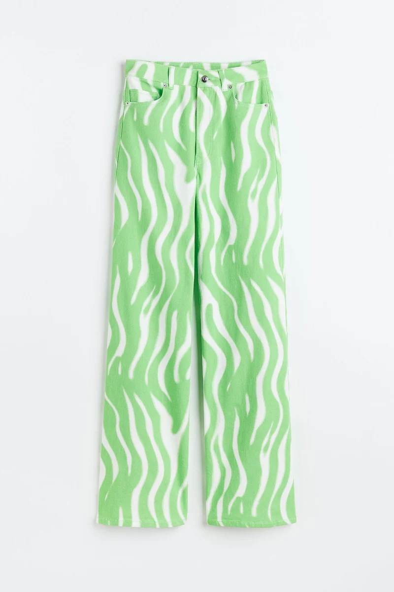 اتش اند ام Wide twill trousers