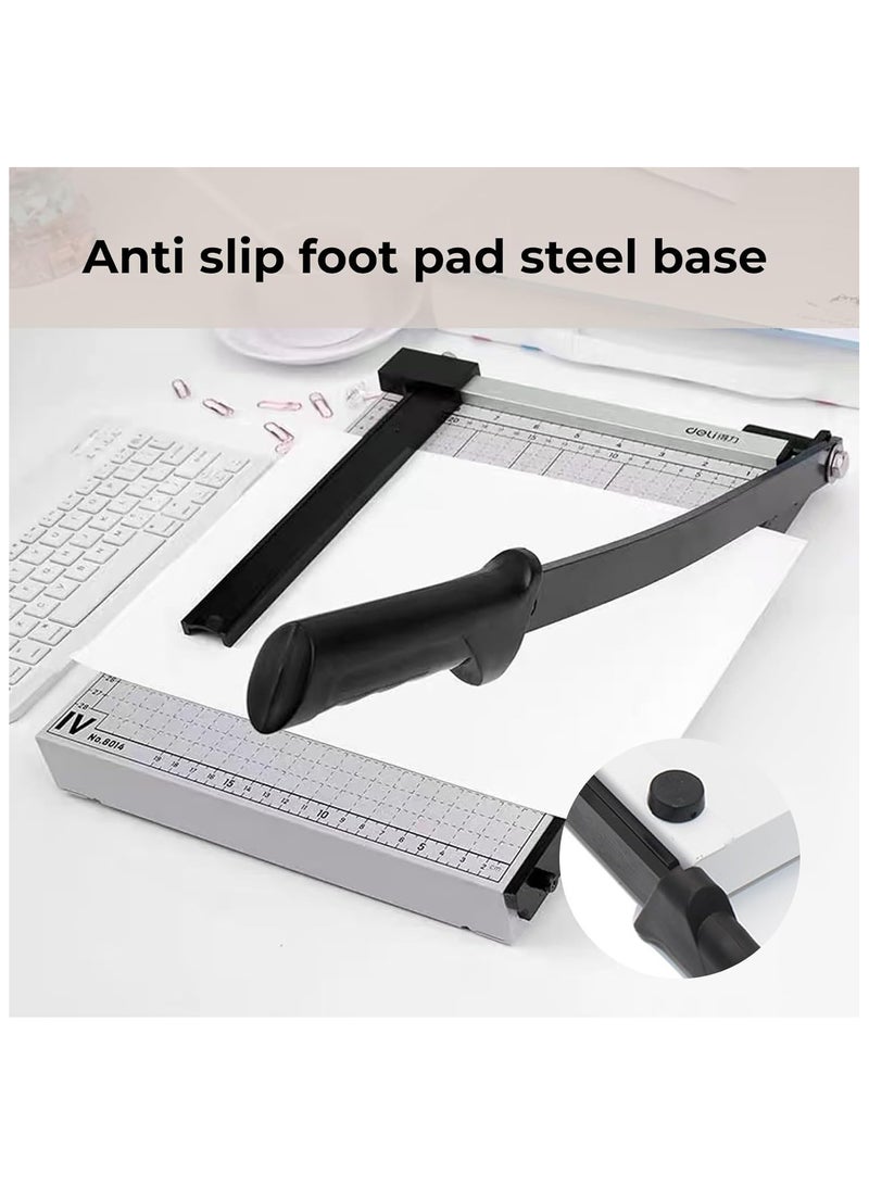 Flushrenic A4 Metal Base Paper Cutter, Paper Trimmer，Normal Paper Photo Cutting Heavy Duty for Home Schoo Office - Image 5