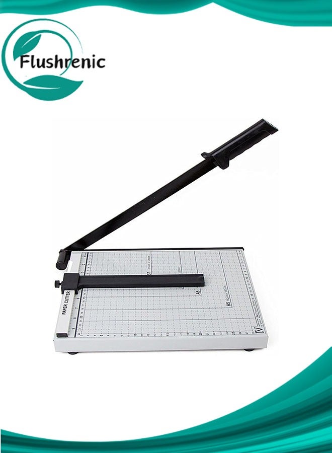 Flushrenic A4 Metal Base Paper Cutter, Paper Trimmer，Normal Paper Photo Cutting Heavy Duty for Home Schoo Office - Image 1