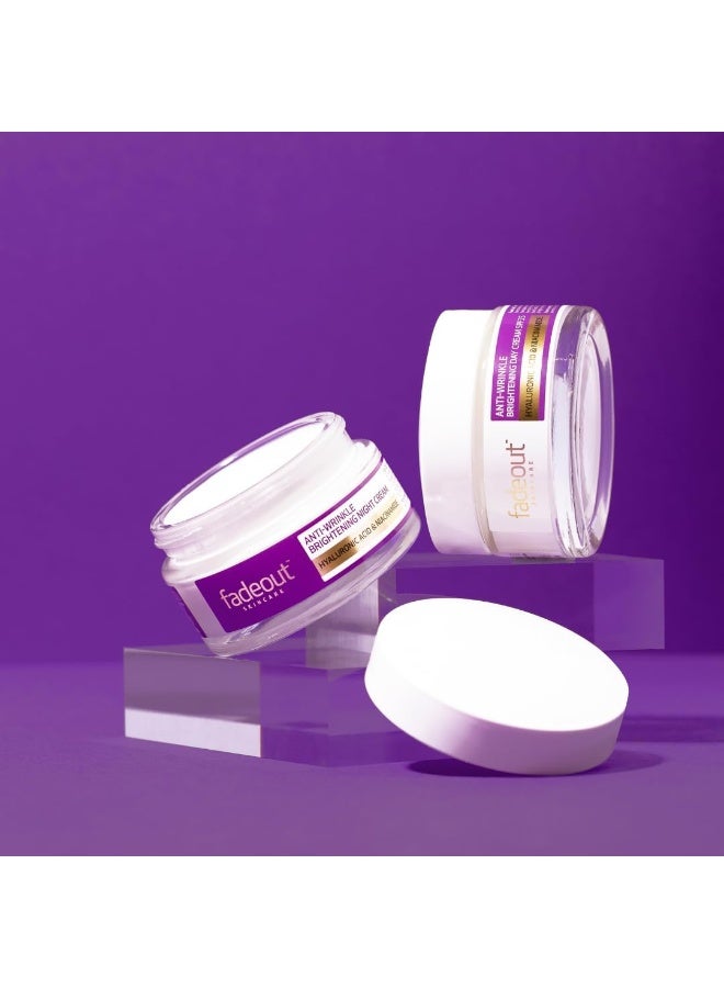 fadeout Fade Out Anti-Wrinkle Brightening Night Cream-Hyaluronic Acid & Niacinamide-Reduce Fine Lines Wrinkle-Bright Even Skin Tone For Radiant And Youthful Complexion-Hydrates Softens Skin-50Ml - Image 3
