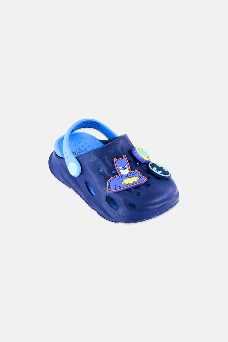 Batman Kids Boy Batman Sling Back Clogs, Navy - Image 1
