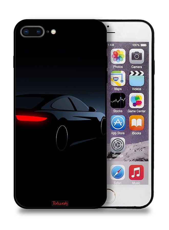 Tolwak غطاء حماية لهاتف ابل ايفون 7 بلس بتصميم سيارة داكنة - Image 1