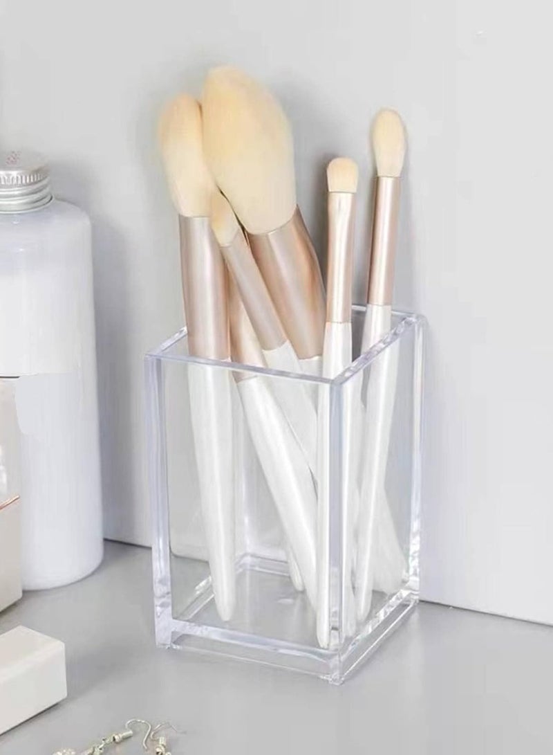 TPGP Acrylic Brush Holder Organizer – Compact Storage Box for Women’s & Men’s Hair Brushes, Wet Brush Holder (2.56 × 2.56 × 3.94 inches) - Image 4