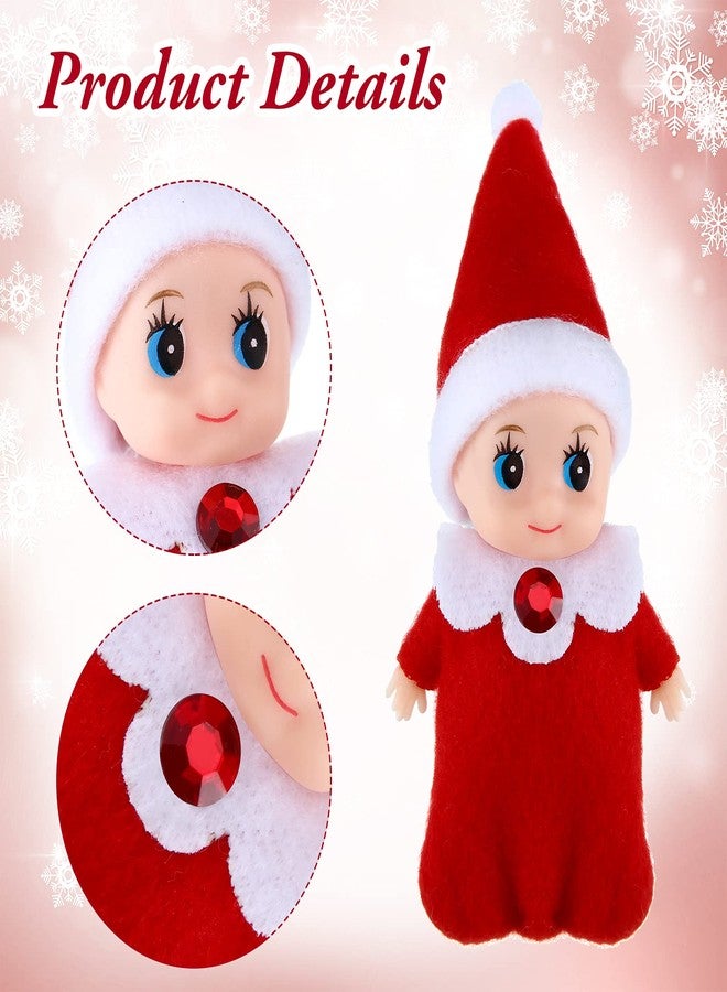 Aoriher 18 Pieces Tiny Elf Twins Set, Christmas Elves Milk Bottles Pacifiers Set, Mini Colorful Cute Plush Gifts for Christmas Xmas Holiday Decoration - Image 3