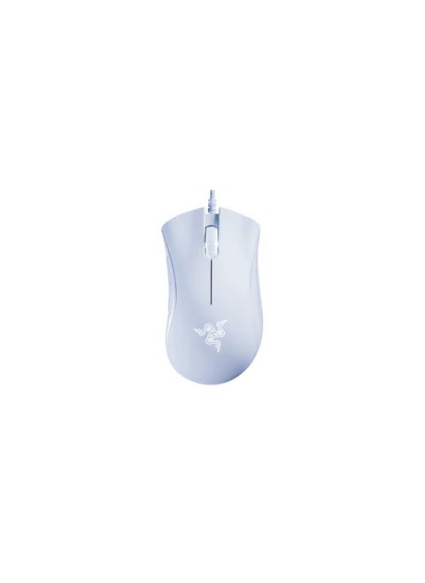 Ergonomic Gaming Mouse with High-Precision Sensor and RGB Lighting - White Color