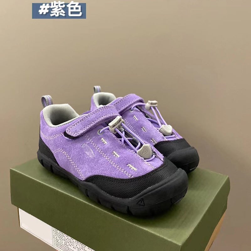 Korn Four Seasons Children'S Jasper Outdoor Hiking Shoes Suede Low-Top Casual Sports Shoes For Boys, Girls, And Large Children - Image 1