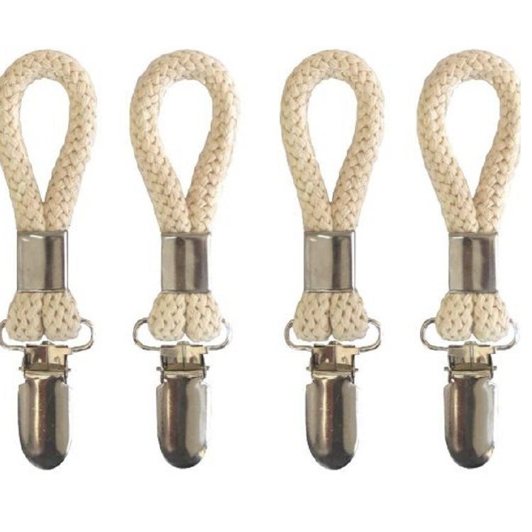 Factory Direct Supply Towel Clip Cotton Rope Bath Towel Clip Anti-Rust Metal Bathroom Clip Towel Clip Cotton - Image 2