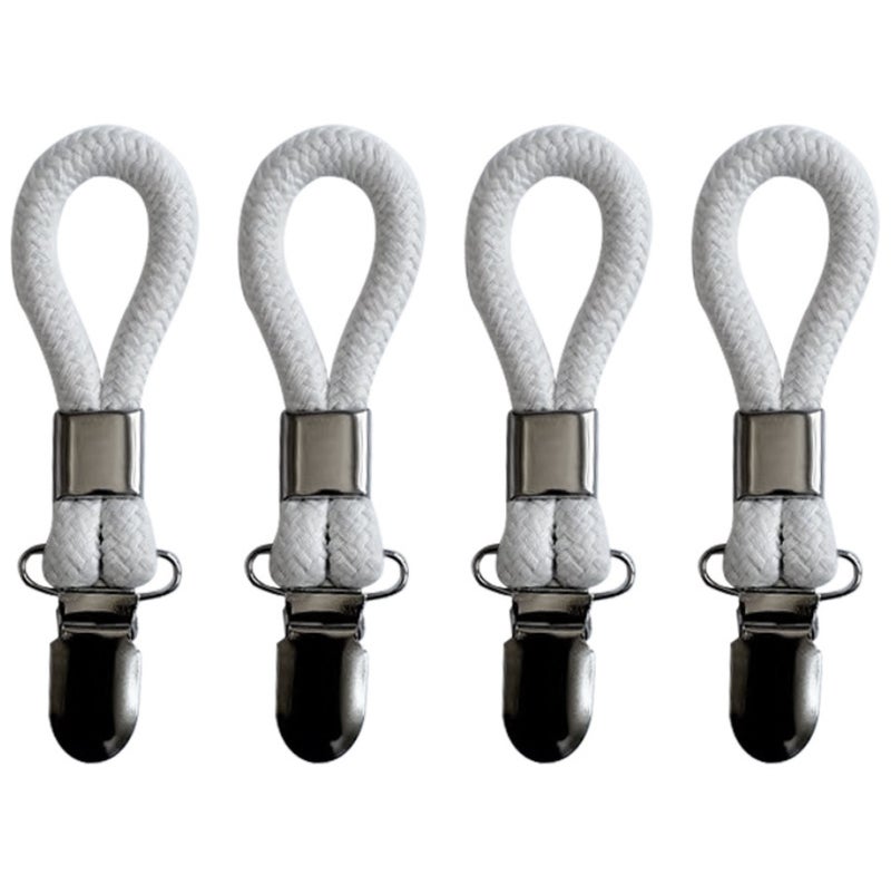 Factory Direct Supply Towel Clip Cotton Rope Bath Towel Clip Anti-Rust Metal Bathroom Clip Towel Clip Cotton - Image 1