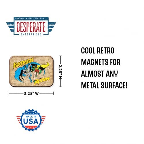 Desperate Enterprises Batman & Robin Refrigerator Magnet - Funny Magnets for Office, Home & School - Made in The USA - Image 2