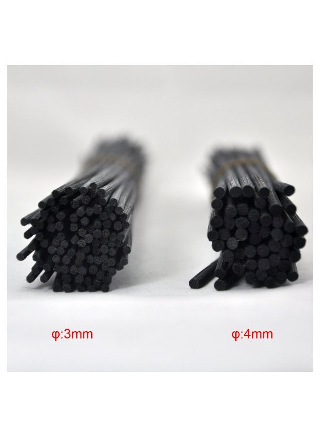 الراتان القصب ناشر استبدال عصا 30 سم × 4 مم (أسود ، 50 قطعة) - Image 3