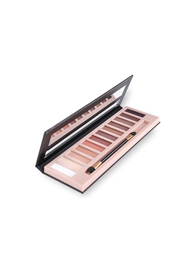 NAKEDS - 2 Pack 12 Colors Makeup Nude Colors Eyeshadow Palette Natural Nude Matte Shimmer Glitter Pigment Eye Shadow Pallete Set Waterproof Smokey Professional Beauty Makeup Kit (2 PCS) - Image 1