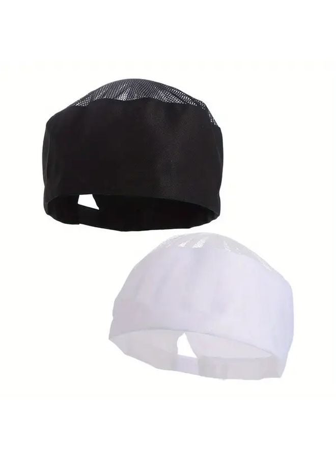 Style K Japanese Chef Hat With Breathable Mesh Top Adjustable Strap For Men And Women - Image 2