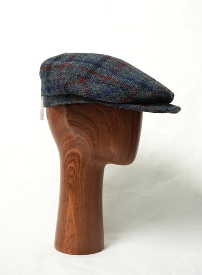 TAILORMAP Harris Tweed Newsboy Cap 100% Wool Flat Cap for Men, No.3036, 7 3/8 - Image 2