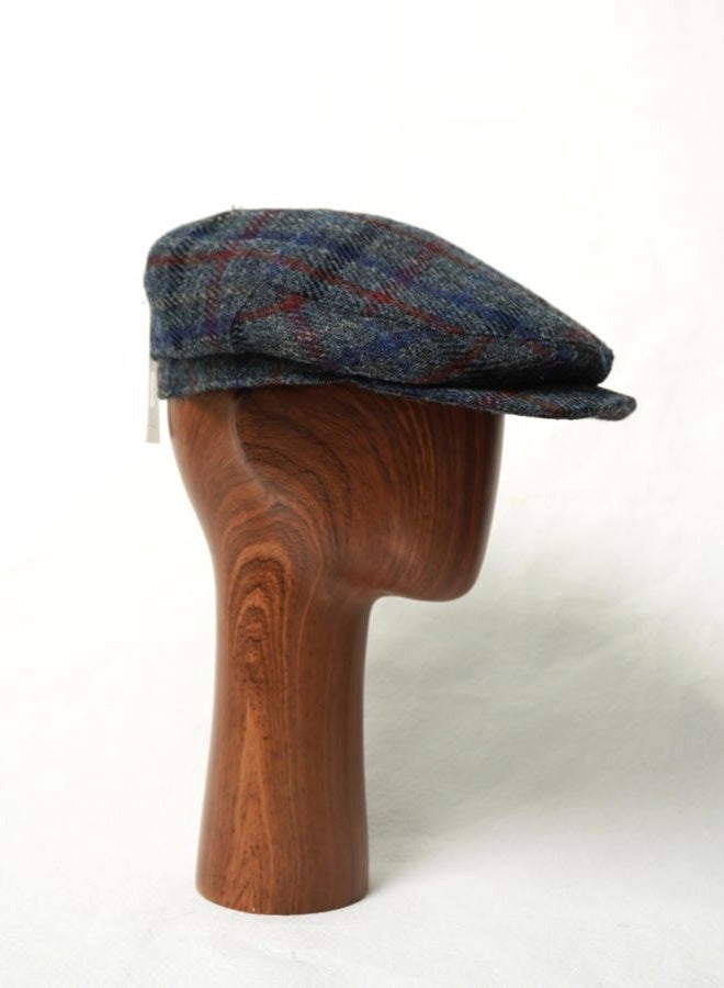 TAILORMAP Harris Tweed Newsboy Cap 100% Wool Flat Cap for Men, No.3036, 7 3/8 - Image 4