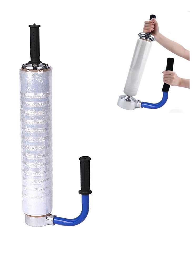 كيدل موزع تغليف صناعي ممتد 45 سم - مقبض تغليف منكمش قابل للتعديل لتعبئة المنصات - حامل موزع أغشية ممتدة شديد التحمل لتغليف فعال - Image 1