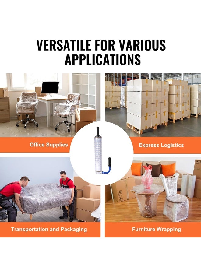 كيدل موزع تغليف صناعي ممتد 45 سم - مقبض تغليف منكمش قابل للتعديل لتعبئة المنصات - حامل موزع أغشية ممتدة شديد التحمل لتغليف فعال - Image 3