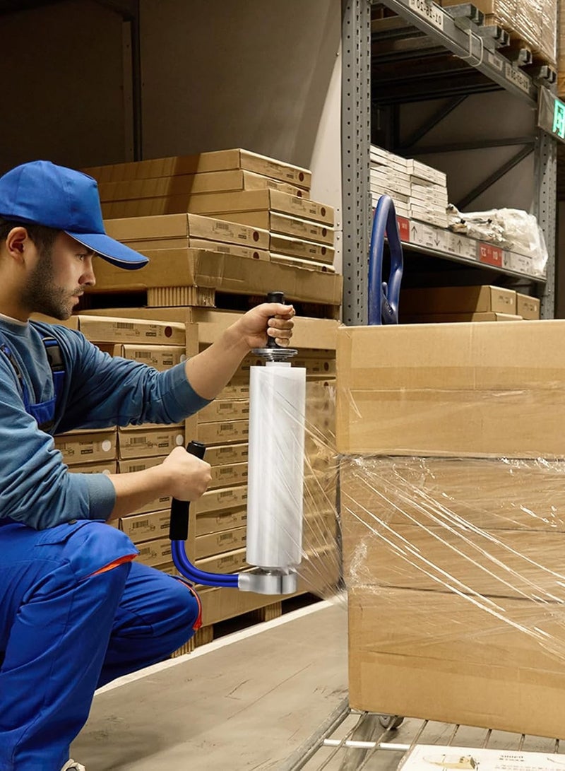 كيدل موزع تغليف صناعي ممتد 45 سم - مقبض تغليف منكمش قابل للتعديل لتعبئة المنصات - حامل موزع أغشية ممتدة شديد التحمل لتغليف فعال - Image 2