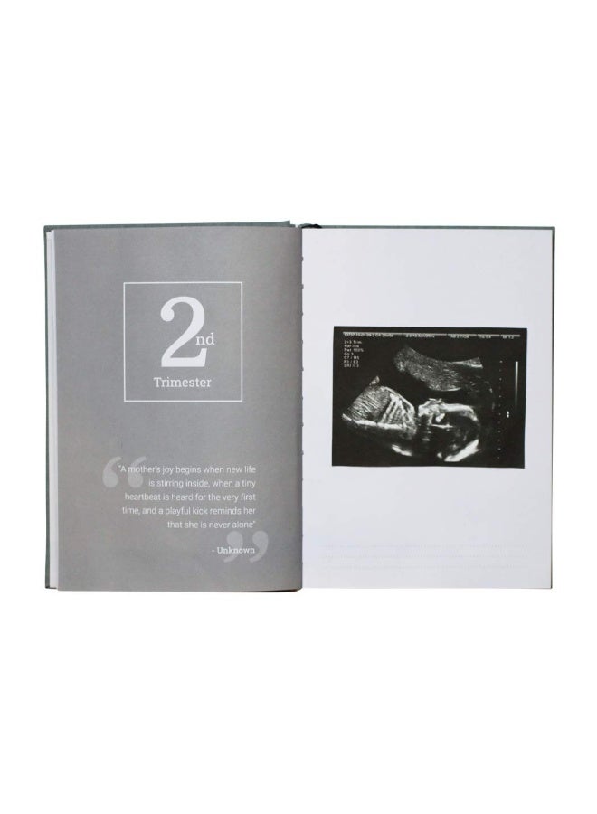 لوفلي سبروتس Letters To My Child - A Childhood History Keepsake of Personalized Letters: From Pregnancy to Babyâ€™s 1st Birthday (Grey) | Baby Book and Pregnancy Journal | Baby Memory Book - Image 3