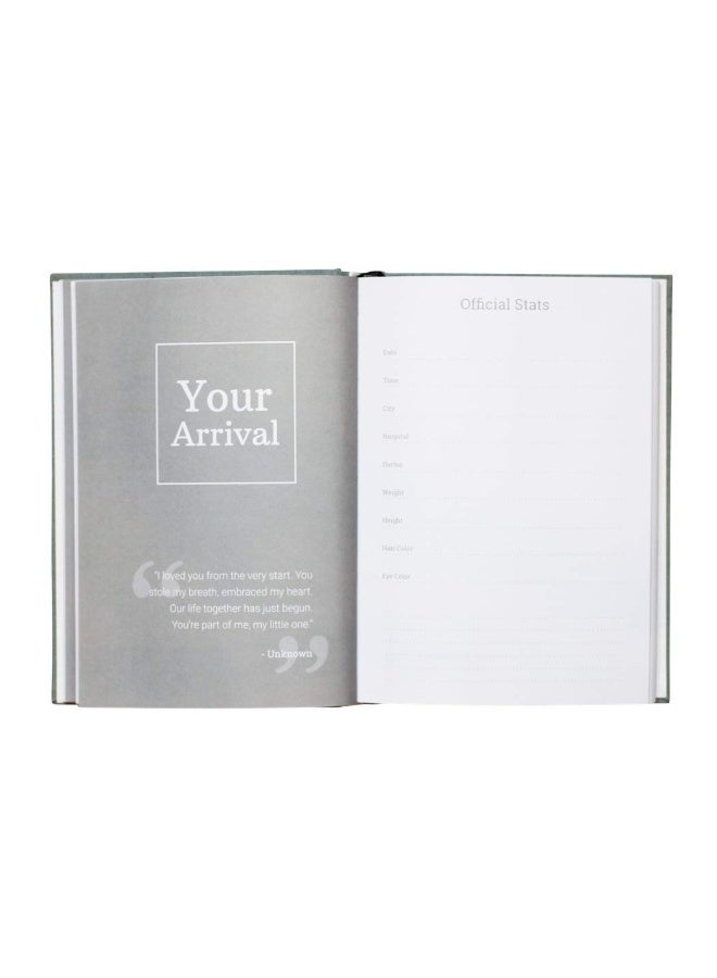 لوفلي سبروتس Letters To My Child - A Childhood History Keepsake of Personalized Letters: From Pregnancy to Babyâ€™s 1st Birthday (Grey) | Baby Book and Pregnancy Journal | Baby Memory Book - Image 5