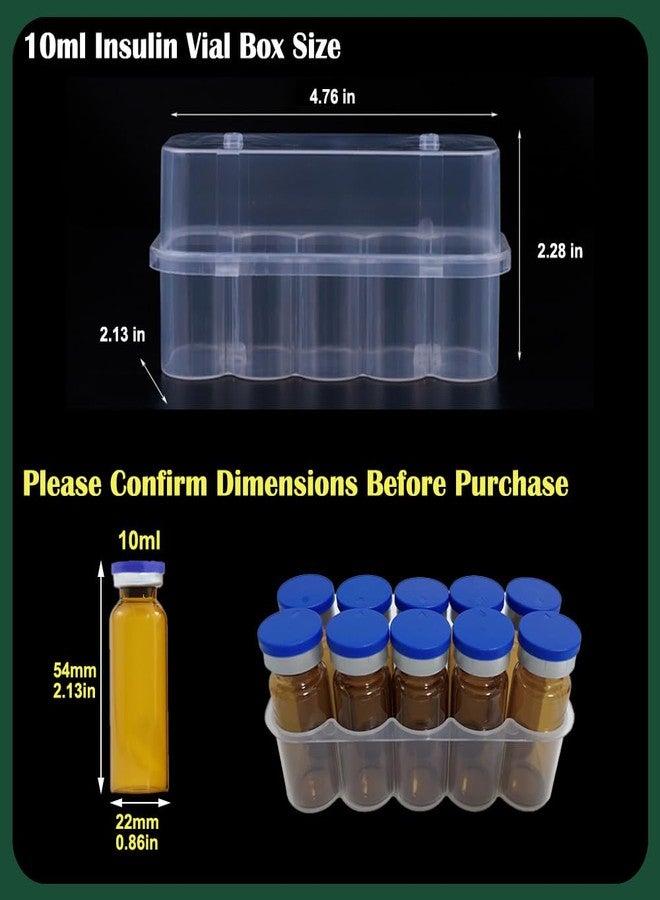 BCDHAMATE Insulin Vial Organizer for Fridge – 2-Pack Holds 20 x 10ml Vials, Diabetic Care Storage, Compatible with Novolog & Humalog - Image 5