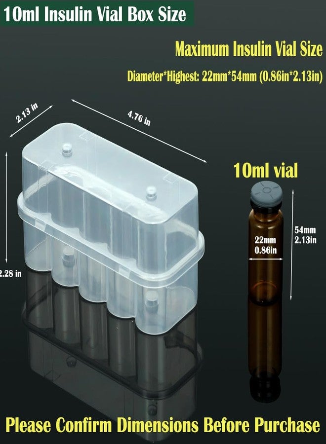 BCDHAMATE Insulin Vial Organizer for Fridge – 2-Pack Holds 20 x 10ml Vials, Diabetic Care Storage, Compatible with Novolog & Humalog - Image 3