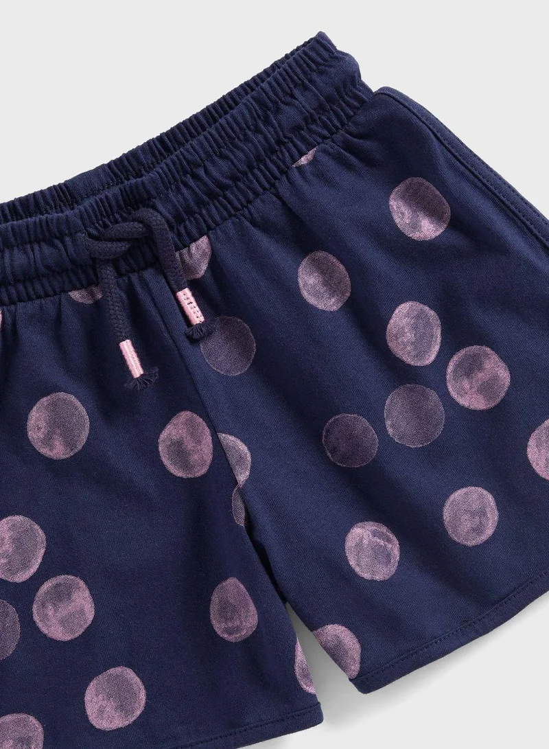 mothercare Navy Spot Jersey Shorts