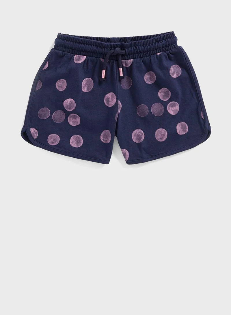 mothercare Navy Spot Jersey Shorts
