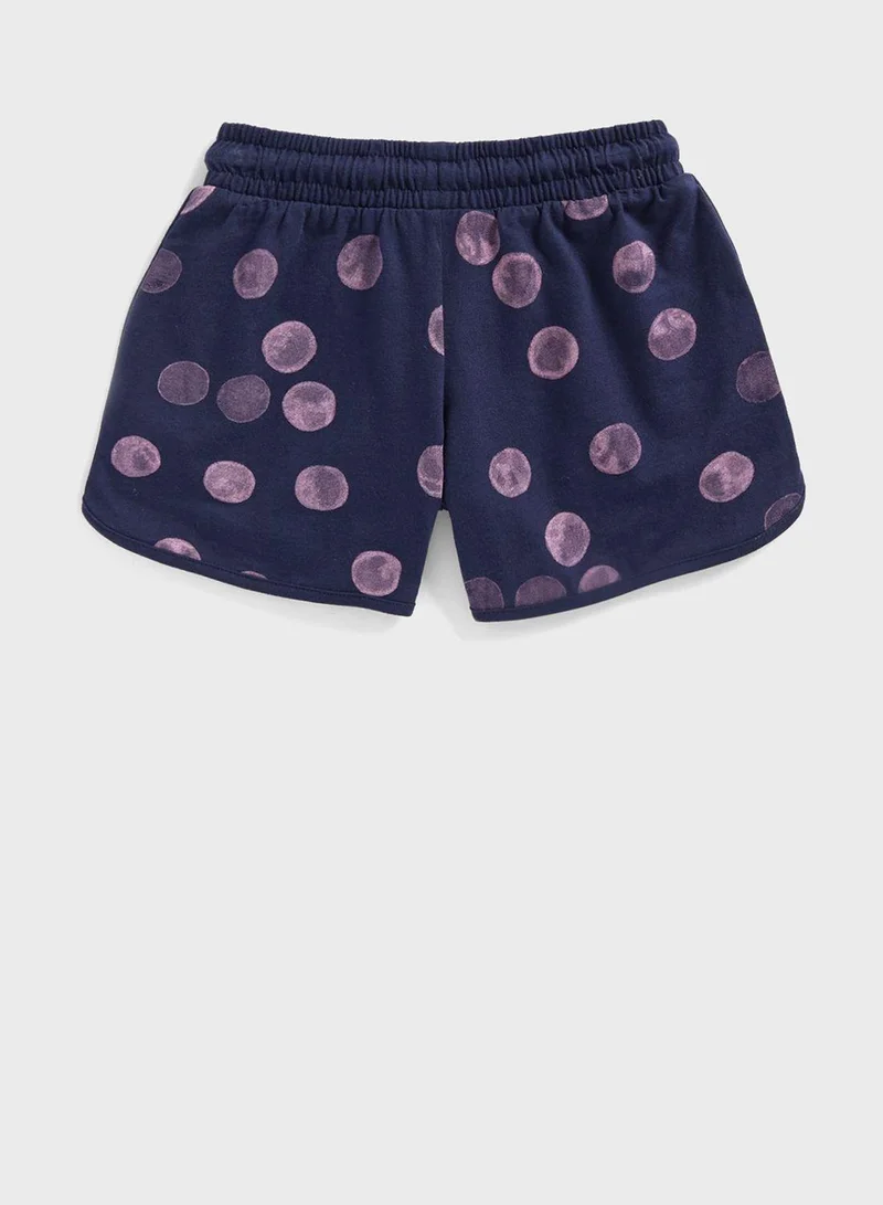 mothercare Navy Spot Jersey Shorts