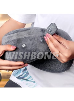 Wishbone Wishbone Neck Pillow Simple Travel Pillow Pure Memory Foam Neck Pillow, Comfortable and Breathable Cover, Machine Washable,Multipurpose Comfortable Travel Pillow for Airplane  - Image 4