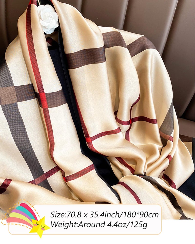 Saiusloa Dress Scarves Shawl Wraps Long Silky Scarf for Women Dressy Fashion Lightweight for Decorative Formal Evening Gowns-1003 - Image 3