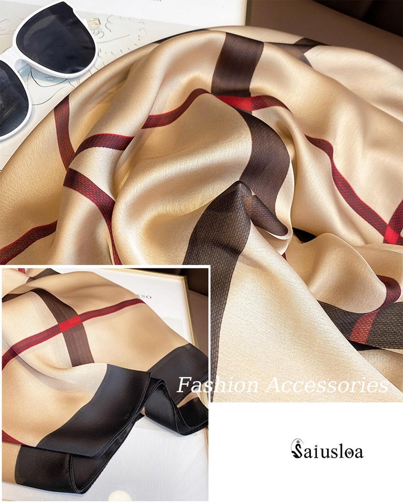 Saiusloa Dress Scarves Shawl Wraps Long Silky Scarf for Women Dressy Fashion Lightweight for Decorative Formal Evening Gowns-1003 - Image 4