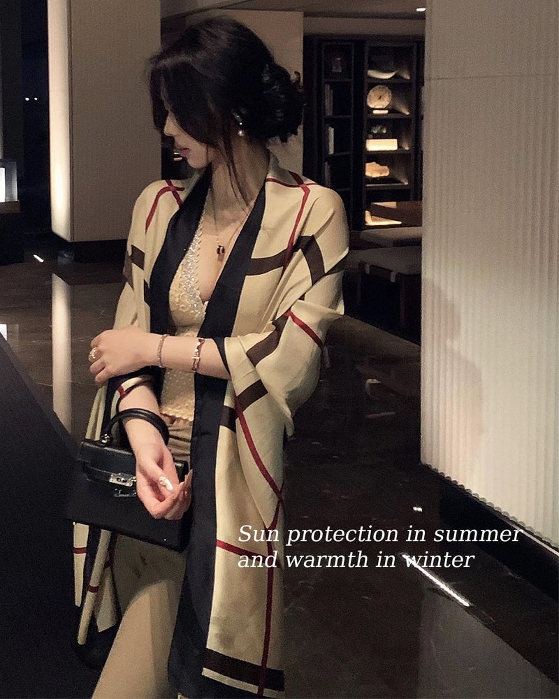 Saiusloa Dress Scarves Shawl Wraps Long Silky Scarf for Women Dressy Fashion Lightweight for Decorative Formal Evening Gowns-1003 - Image 5