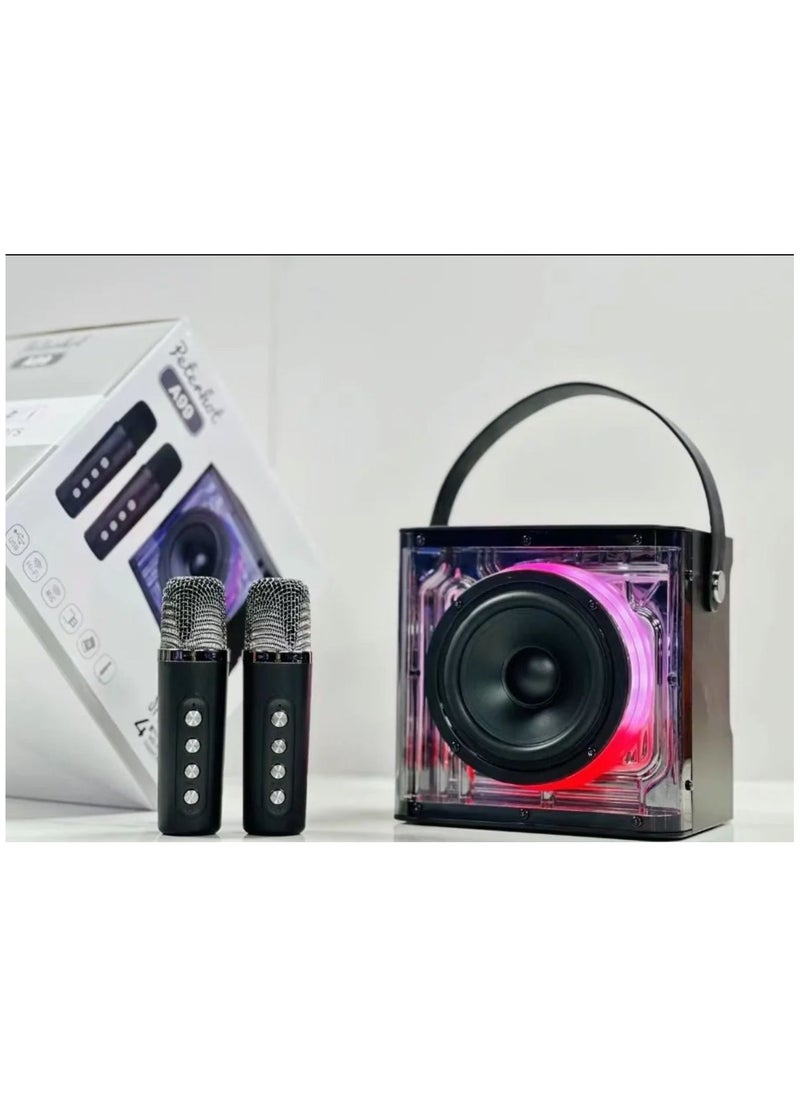 MOXOM A99 Karaoke Machine Portable Speaker System with 2 Wireless Microphone  - Image 3