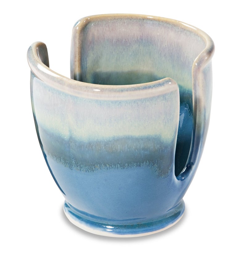 Georgetown Pottery Sponge Holder Blue Oribe Purple